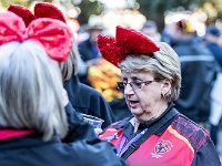 NZL CAN Christchurch 2018APR22 GO StreetParade 048 : - DATE, - PLACES, - SPORTS, - TRIPS, 10's, 2018, 2018 - Kiwi Kruisin, 2018 Christchurch Golden Oldies, April, Canterbury, Christchurch, Christchurch Netball Courts, Day, Golden Oldies Rugby Union, Month, New Zealand, Oceania, Rugby Union, Street Parade, Sunday, Year
